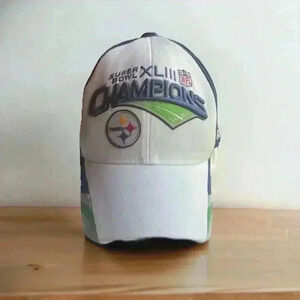 Steelers Super Bowl XLIII Hat | Reebok Fitted Cap | NFL Champs | One Size